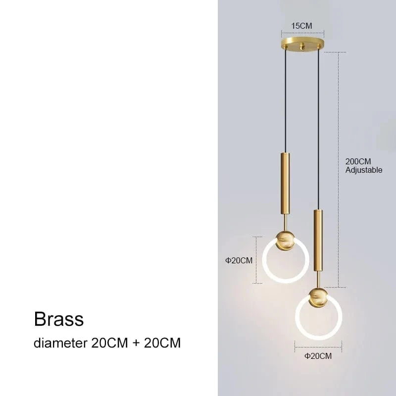 Lustres LED Modernes de Luxe pour une Décoration Élégante | Marco Lucetti Laiton 20 20CM / Blanc chaud
