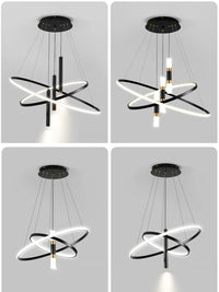 Lustres LED modernes pour salon salle à manger cuisine : Suspension lumineuse pour un éclairage intérieur élégant | Marco Lucetti