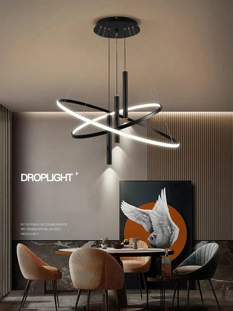 Lustres LED modernes pour salon salle à manger cuisine : Suspension lumineuse pour un éclairage intérieur élégant | Marco Lucetti