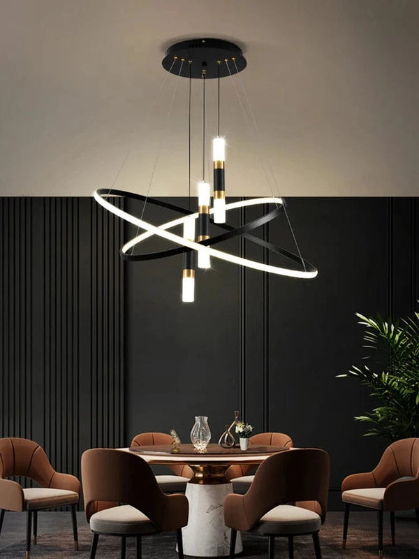 Lustres LED modernes pour salon salle à manger cuisine : Suspension lumineuse pour un éclairage intérieur élégant | Marco Lucetti