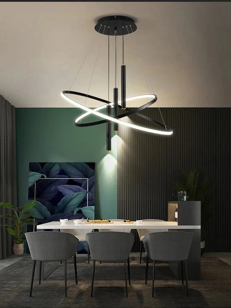 Lustres LED modernes pour salon salle à manger cuisine : Suspension lumineuse pour un éclairage intérieur élégant | Marco Lucetti