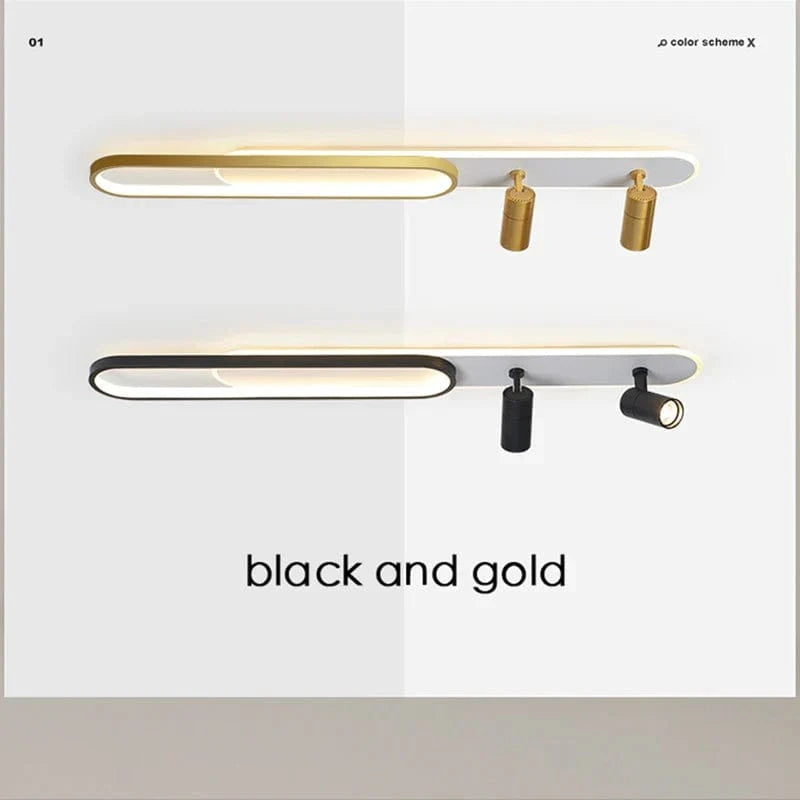 Lustres Led modernes: Projecteurs design pour salon, salle à manger, chambre, cuisine - Acrylique noir | Marco Lucetti