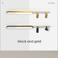 Lustres Led modernes: Projecteurs design pour salon, salle à manger, chambre, cuisine - Acrylique noir | Marco Lucetti