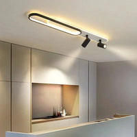 Lustres Led modernes: Projecteurs design pour salon, salle à manger, chambre, cuisine - Acrylique noir | Marco Lucetti