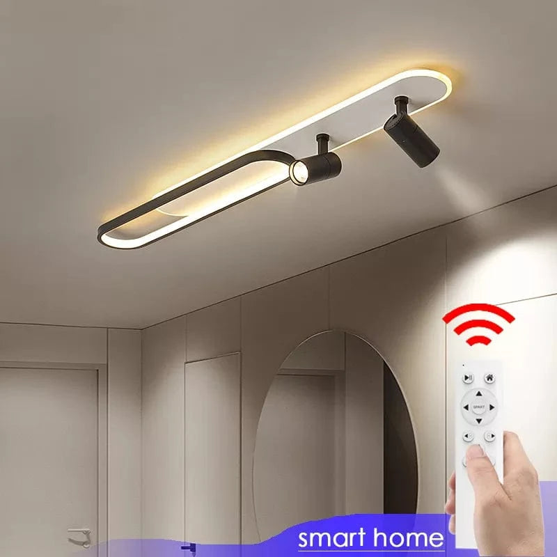 Lustres Led modernes: Projecteurs design pour salon, salle à manger, chambre, cuisine - Acrylique noir | Marco Lucetti