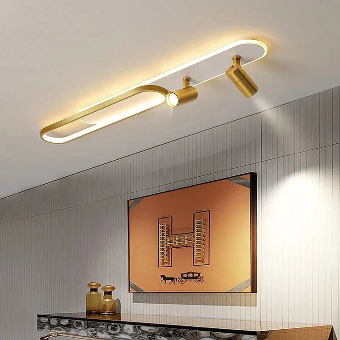 Lustres Led modernes: Projecteurs design pour salon, salle à manger, chambre, cuisine - Acrylique noir | Marco Lucetti