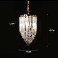 Lustres LED Nordiques Modernes en Verre | Marco Lucetti 20 cm / Or / Lumière froide