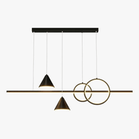  Lustres Luxe Moderne Longue Bande Led - Création Lumineuse pour Déco Salle à Manger et Salon | Marco Lucetti