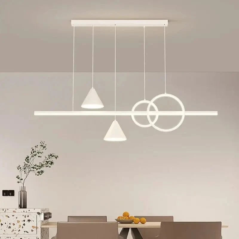  Lustres Luxe Moderne Longue Bande Led - Création Lumineuse pour Déco Salle à Manger et Salon | Marco Lucetti