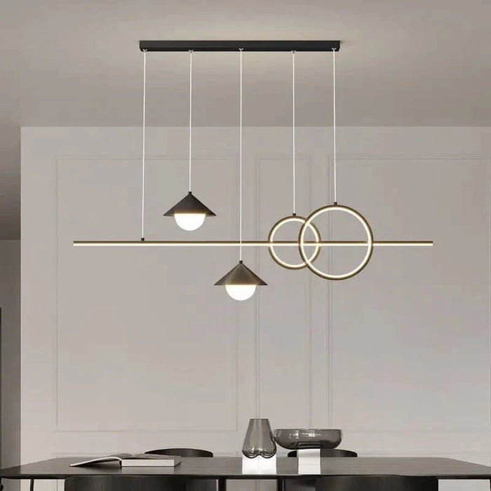  Lustres Luxe Moderne Longue Bande Led - Création Lumineuse pour Déco Salle à Manger et Salon | Marco Lucetti
