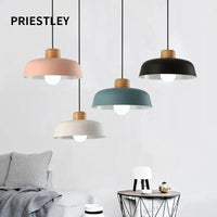 Lustres Macaron nordiques - Lampe de chevet en bois créative pour chambre étude café Bar Restaurant - Lampe suspendue de style moderne | Marco Lucetti