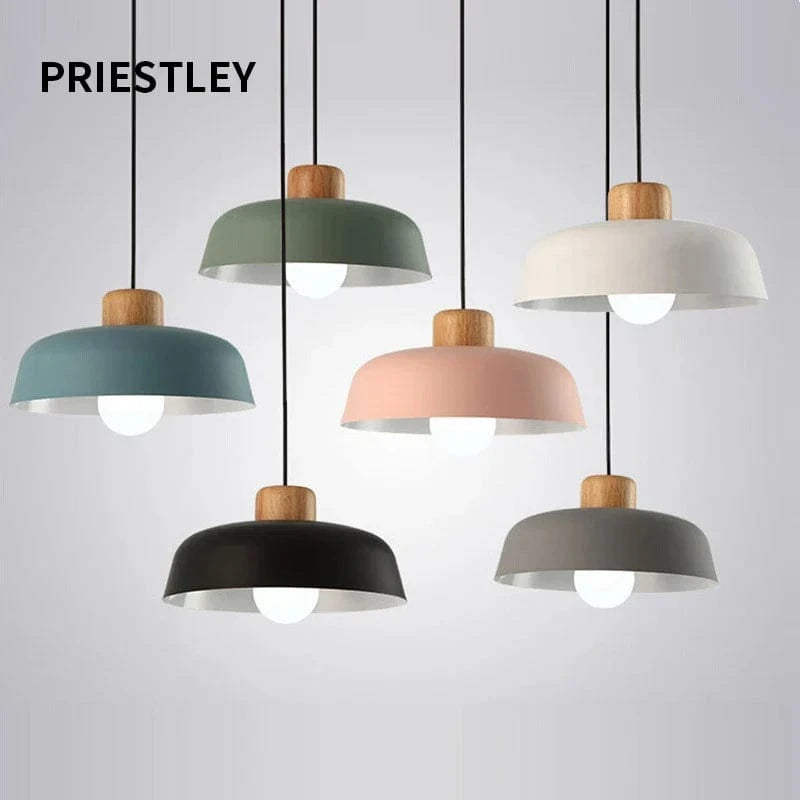 Lustres Macaron nordiques - Lampe de chevet en bois créative pour chambre étude café Bar Restaurant - Lampe suspendue de style moderne | Marco Lucetti