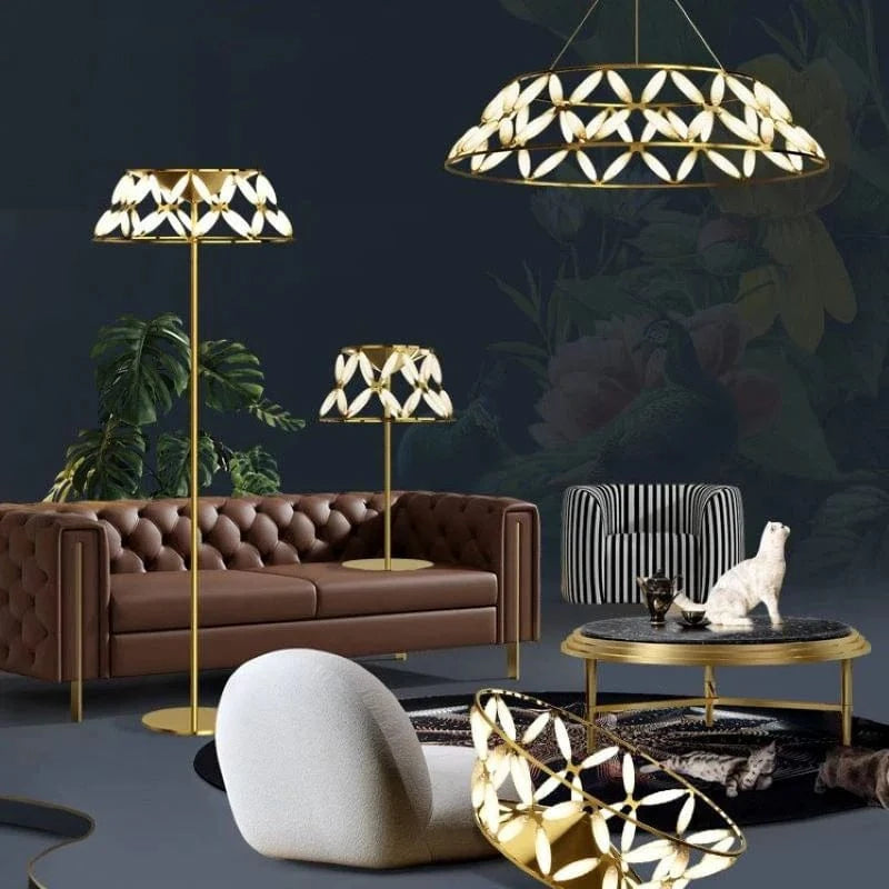 Lustres minimalistes Moderns Sandyha: Suspension Design de Luxe Papillon Fleur | Marco Lucetti