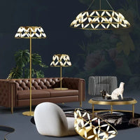 Lustres minimalistes Moderns Sandyha: Suspension Design de Luxe Papillon Fleur | Marco Lucetti