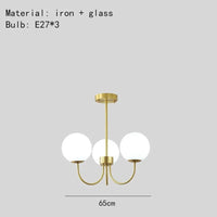 Lustres modernes en verre : luminaires suspendus avec livraison directe | Marco Lucetti 3 lumières-or / 4000K