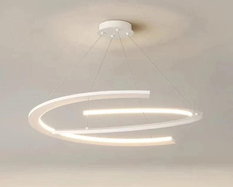 Lustres Modernes LED : Éclairage Intérieur Suspendu | Marco Lucetti BLANC / Longueur 80cm / Gradation à distance RC