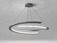 Lustres Modernes LED : Éclairage Intérieur Suspendu | Marco Lucetti Noir / Longueur 60cm / Gradation à distance RC