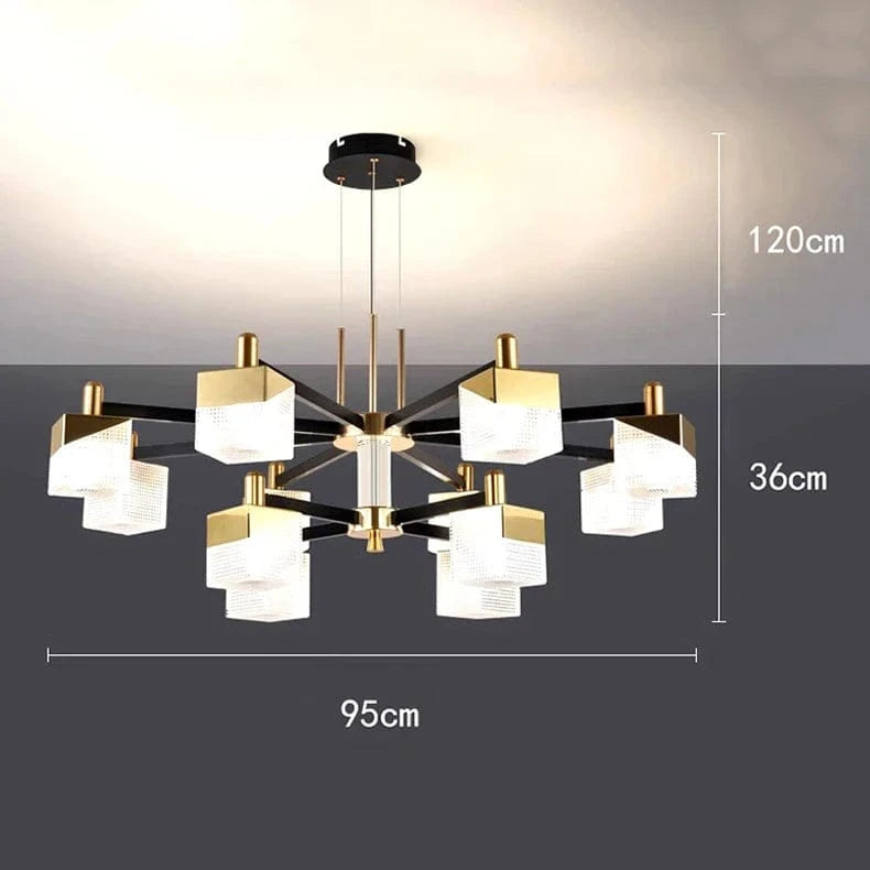 Lustres Modernes LED pour un Éclairage Chic du Salon | Marco Lucetti 12 têtes / Blanc froid