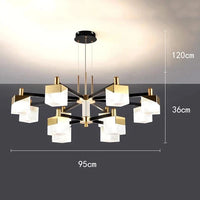 Lustres Modernes LED pour un Éclairage Chic du Salon | Marco Lucetti 12 têtes / Blanc froid