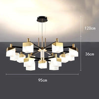 Lustres Modernes LED pour un Éclairage Chic du Salon | Marco Lucetti 15 têtes / Blanc froid