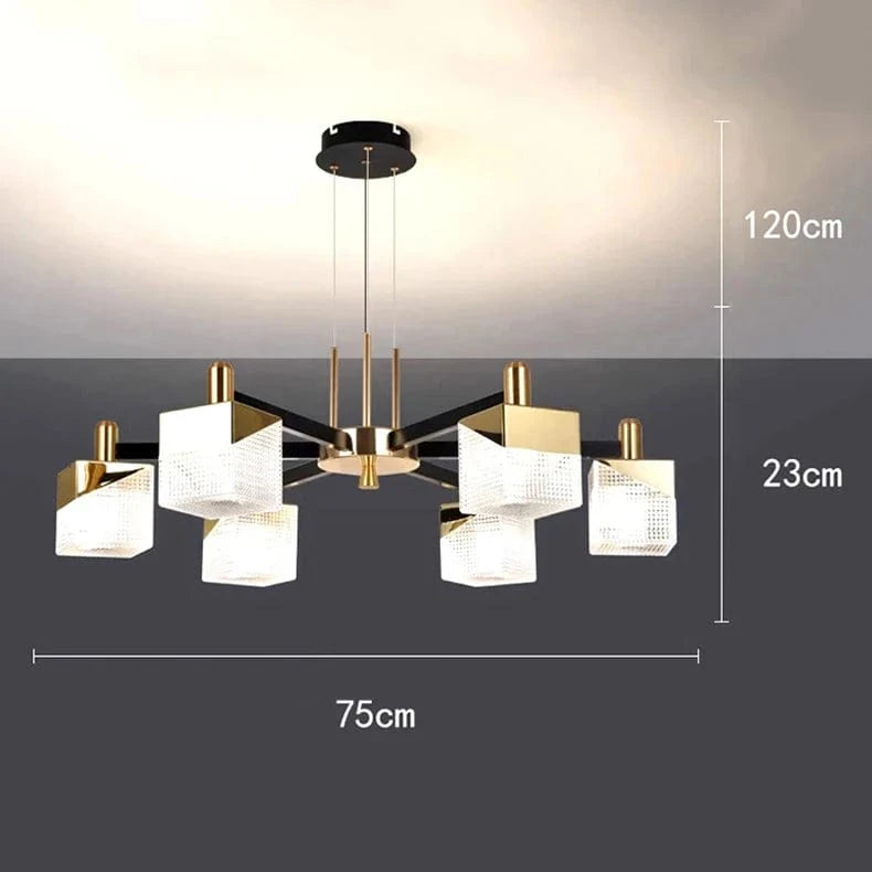 Lustres Modernes LED pour un Éclairage Chic du Salon | Marco Lucetti 6 têtes / Blanc froid