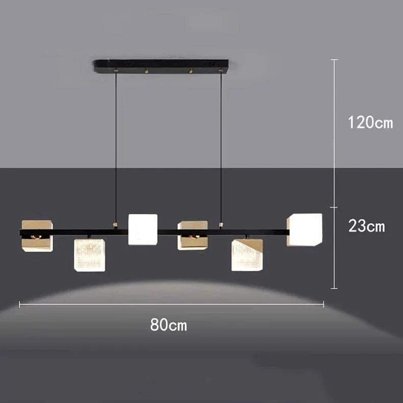 Lustres Modernes LED pour un Éclairage Chic du Salon | Marco Lucetti Longues 6 têtes / Blanc froid