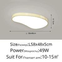 Lustres Modernes: Pour une Décoration Intérieure et un Éclairage Élégants | Marco Lucetti Luminosité variable / Beige B 58X48CM