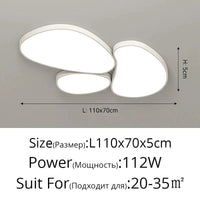 Lustres Modernes: Pour une Décoration Intérieure et un Éclairage Élégants | Marco Lucetti Luminosité variable / Blanc 110x70cm