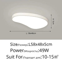 Lustres Modernes: Pour une Décoration Intérieure et un Éclairage Élégants | Marco Lucetti Luminosité variable / Blanc B 58X48CM