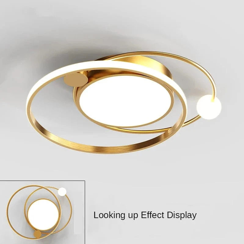 Lustres Nordique Moderne Gold | Marco Lucetti Or / D50x42x6cm / Télécommande