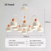 Lustres nordiques à têtes multiples en forme de gourde | Marco Lucetti 10 tête / Blanc froid