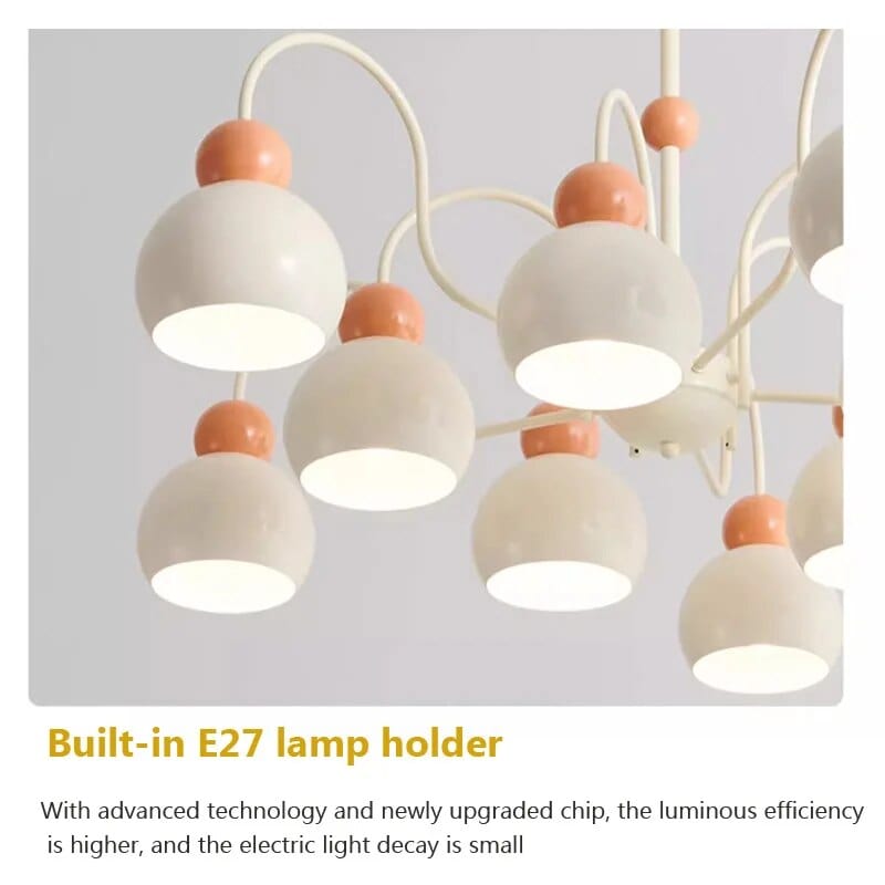 Lustres nordiques à têtes multiples en forme de gourde | Marco Lucetti