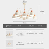 Lustres nordiques à têtes multiples en forme de gourde | Marco Lucetti