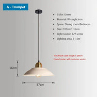 Lustres Nordiques Industriels pour Salon ou Salle à Manger - Suspension en Fer, Style Rétro Loft | Marco Lucetti A37CM