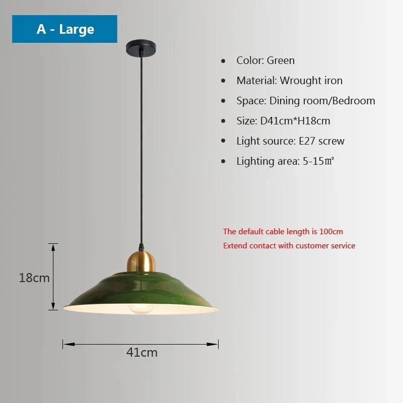 Lustres Nordiques Industriels pour Salon ou Salle à Manger - Suspension en Fer, Style Rétro Loft | Marco Lucetti H41CM