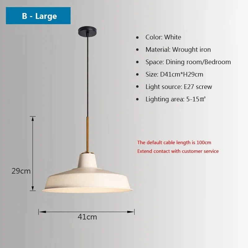 Lustres Nordiques Industriels pour Salon ou Salle à Manger - Suspension en Fer, Style Rétro Loft | Marco Lucetti T41CM