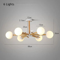 Lustres nordiques pour un intérieur moderne et stylé | Marco Lucetti 6 lumières