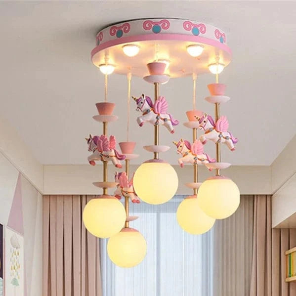 Lustres pour chambre d'enfants : Plafonnier mignon et moderne avec LED créative et motif animal | Marco Lucetti