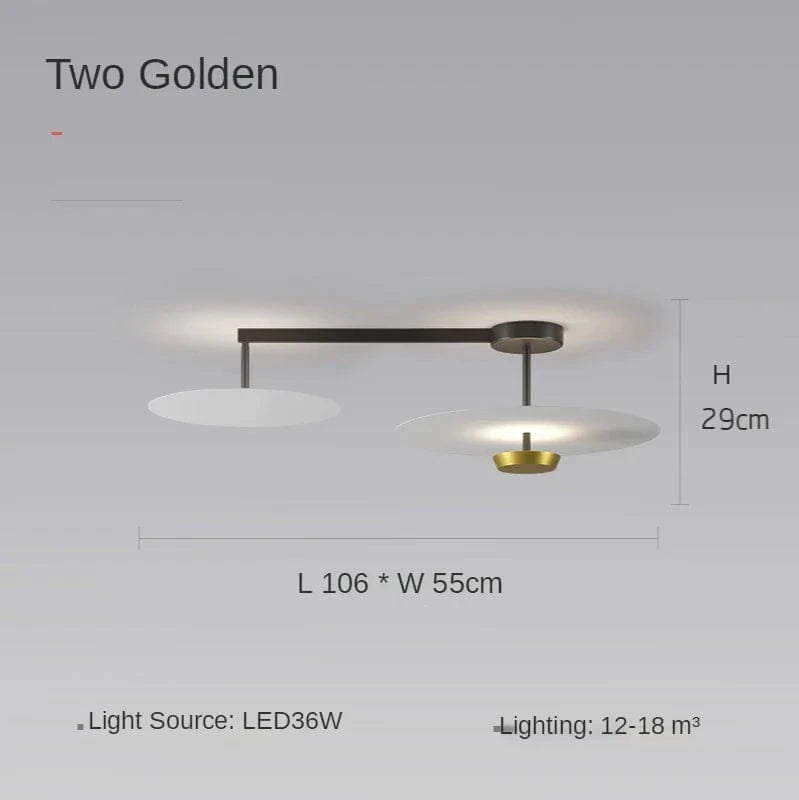 Lustres Suspendus Postmodern Creative Personnalité Noir et Or | Marco Lucetti Doré L106cm / Lumière neutre