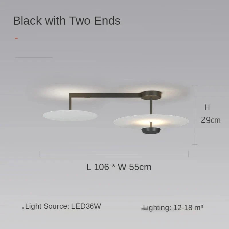 Lustres Suspendus Postmodern Creative Personnalité Noir et Or | Marco Lucetti Noir D106cm / Lumière neutre