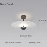 Lustres Suspendus Postmodern Creative Personnalité Noir et Or | Marco Lucetti Noir D40cm / Lumière neutre