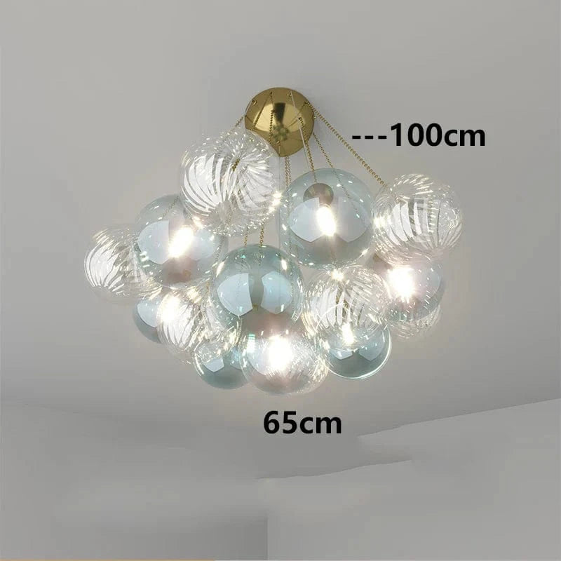 Lustres suspendus : Suspension moderne pour un éclairage intérieur contemporain | Marco Lucetti Bleu 10 tête / Blanc chaud