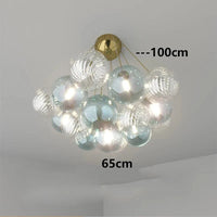 Lustres suspendus : Suspension moderne pour un éclairage intérieur contemporain | Marco Lucetti Bleu 10 tête / Blanc chaud