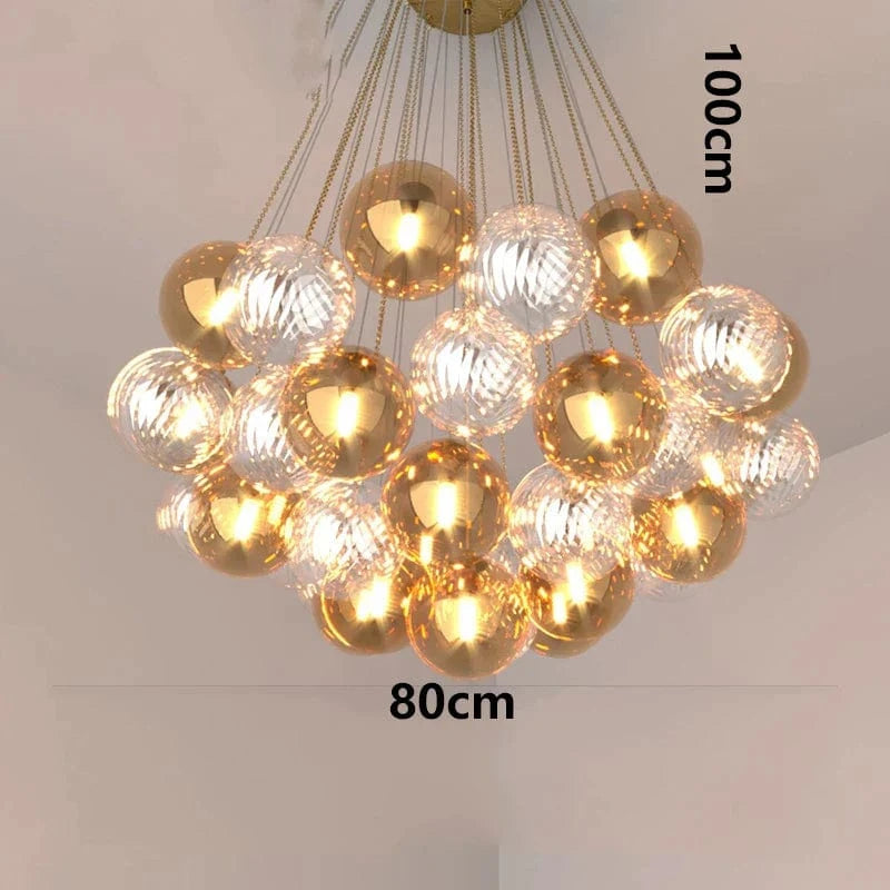 Lustres suspendus : Suspension moderne pour un éclairage intérieur contemporain | Marco Lucetti Tête d&#39;or 19 / Blanc chaud