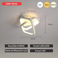 Luxaria - Plafonnier LED Moderne pour Allée, Vestiaire, Couloir, Balcon et Foyer | Marco Lucetti Blanc E / Blanc froid