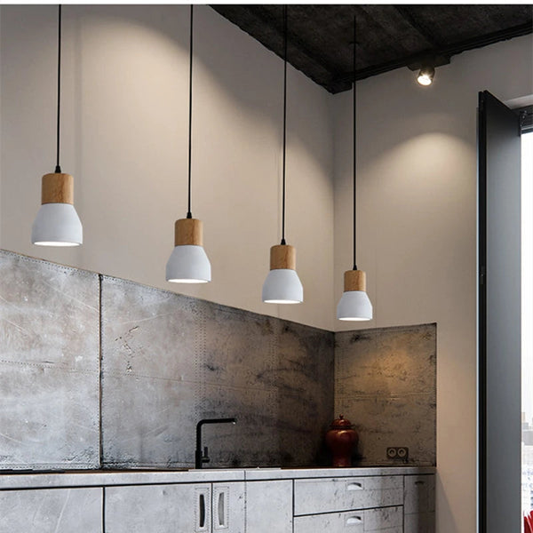 Macaron Cement - Suspension Lumières Vintage pour Restaurant
