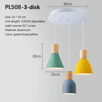 Macaron Light - Suspension LED nordique en aluminium | Marco Lucetti Disque PL508 3H / Blanc froid