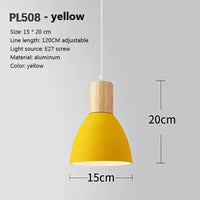 Macaron Light - Suspension LED nordique en aluminium | Marco Lucetti PL508 Jaune / Blanc froid