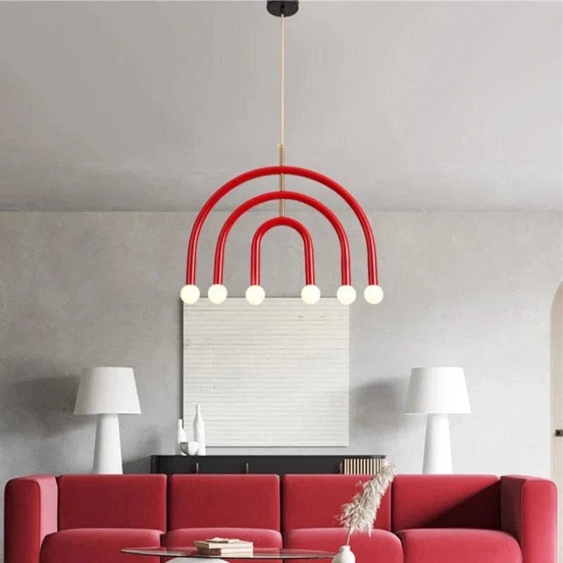 Magnifique lampe suspendue arc-en-ciel E14 - Collection Rainbow Glow | Marco Lucetti