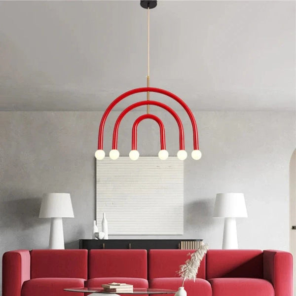Magnifique lampe suspendue arc-en-ciel E14 - Collection Rainbow Glow | Marco Lucetti